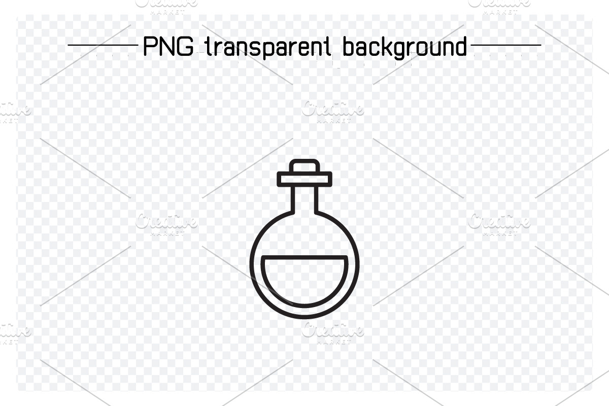 Lab Glassware Tube Flask Icons, an Outline Icon by Designfour (Photo 4 of 7)
