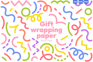 Colorful Line Doodles, Vector Set, a Decorative Illustration by Ilia Design