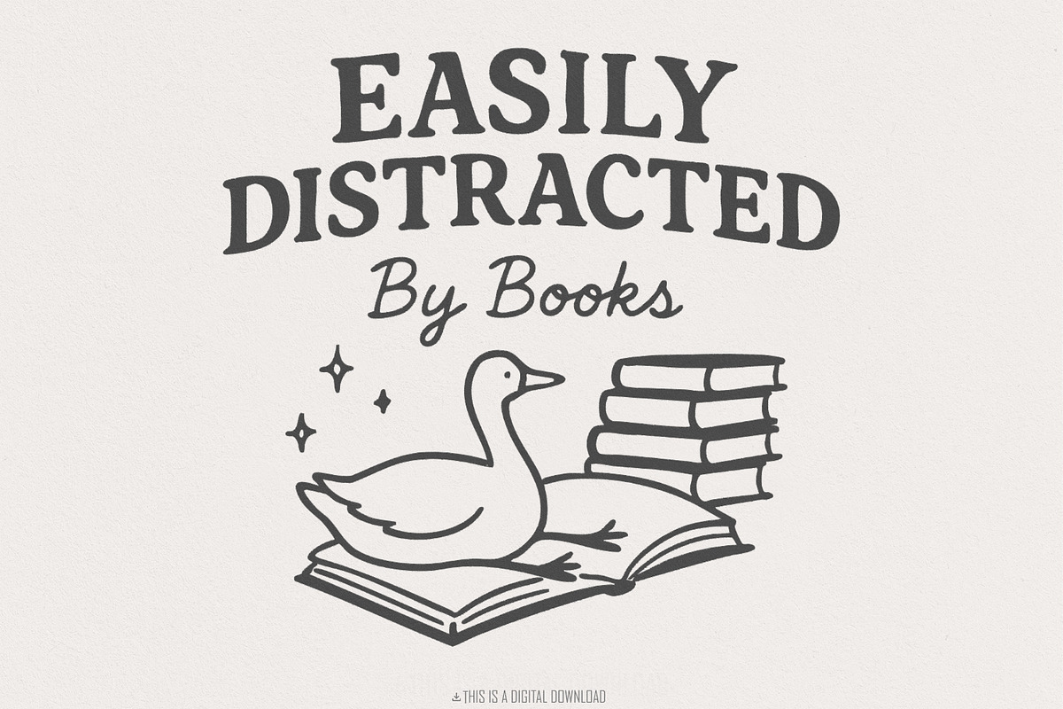 Easily Distracted By Books PNG, an Illustration by SharpMarketplace (Photo 1 of 9)