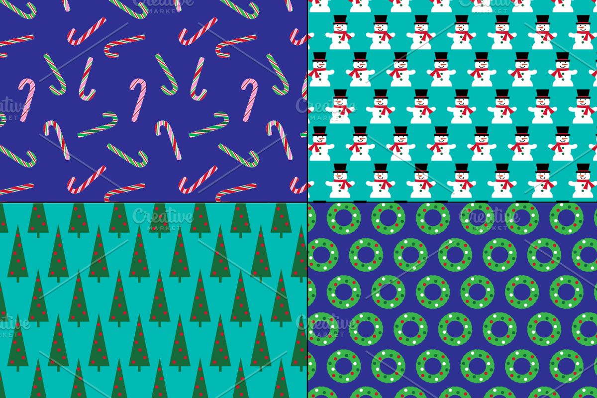 Seamless Christmas Patterns, a Pattern Graphic by Melissa Held Designs (Photo 4 of 9)