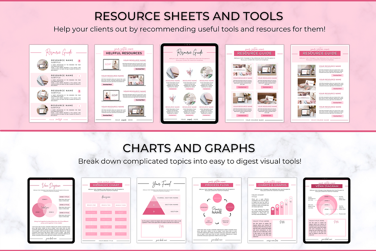 eBook & Workbook Bundle! 140 Pages, a Marketing Template by Templatables (Photo 3 of 10)