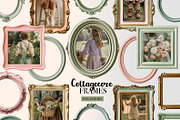 Vintage Cottagecore Frames PNG, an Object Graphic by NataKa (Thumbnail 1 of 5)