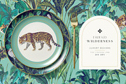 Emerald Wilderness Luxury Patterns!, a Pattern Graphic by Pink Linen (Thumbnail 1 of 11)