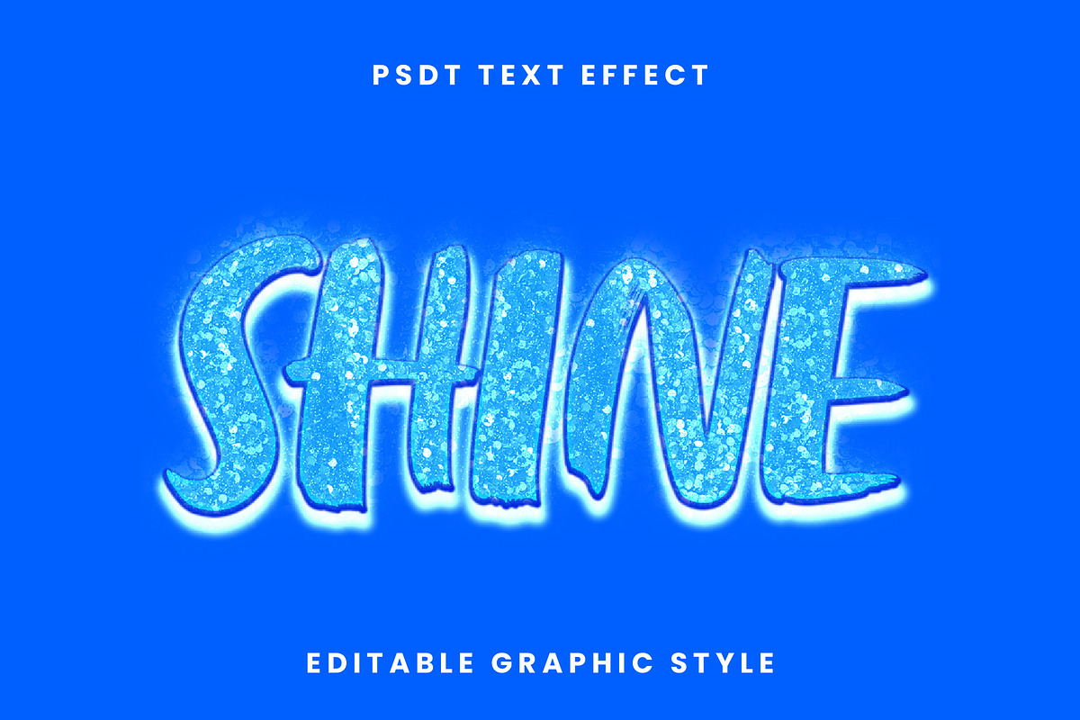 Glitter Spark 3D Text Effect