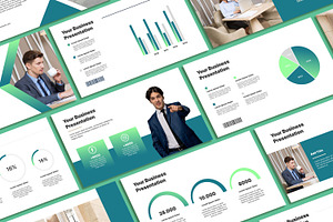 Minimal Green Powerpoint Template, a Presentation Template by SKY CREATION