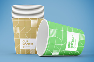 Small Paper Cup Mockup