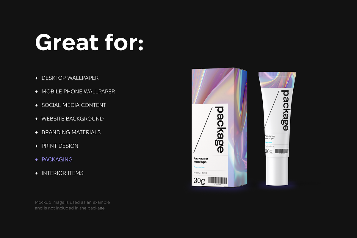 Light holographic wallpaper pack, a Wallpaper Graphic by existacial (Photo 7 of 7)