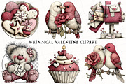 Whimsical Valentine Clipart, an Illustration by OK Design (Thumbnail 2 of 6)