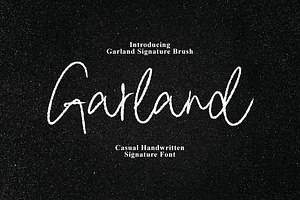 Garland - Signature Brush, a Handwritten Font by tebaltipislab