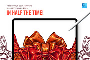 5 Ribbon Affinity Stamp Brushes, a Brush Add-On by Riveros Illustration (Thumbnail 6 of 9)
