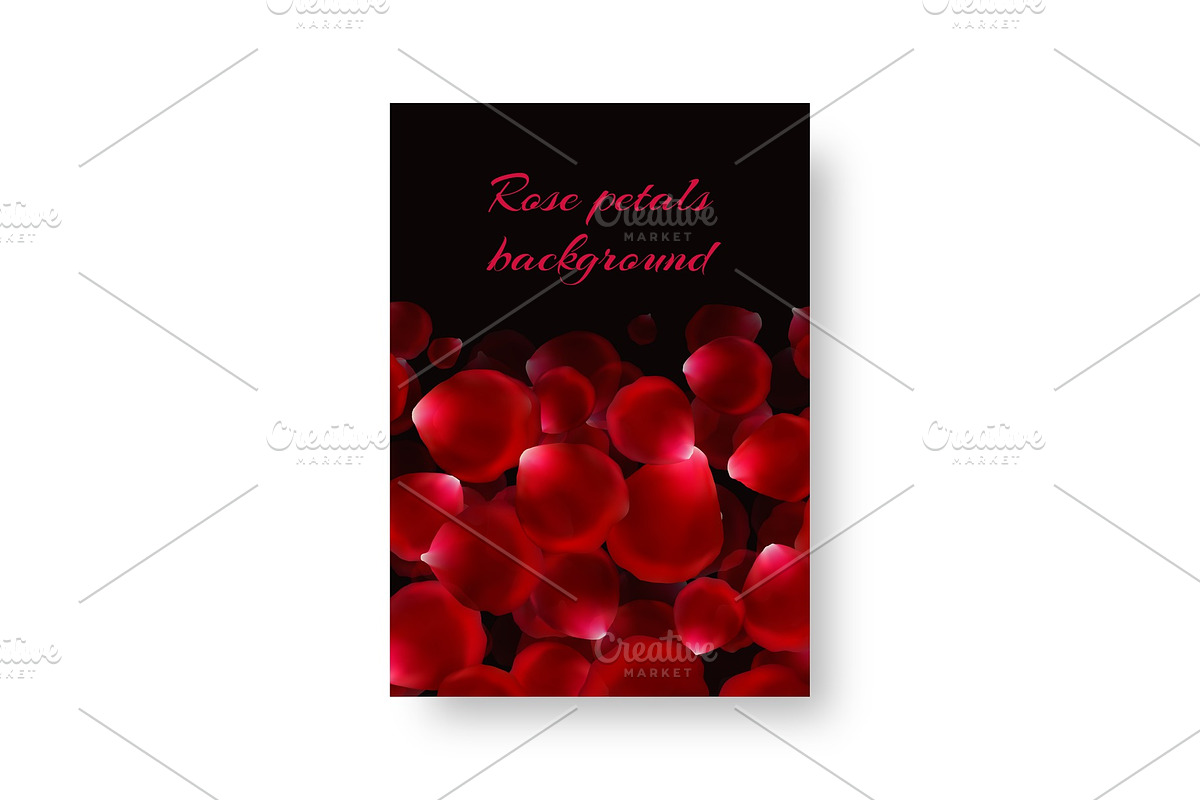 Pattern with rose petals, an Illustration by SvetlanaWSE