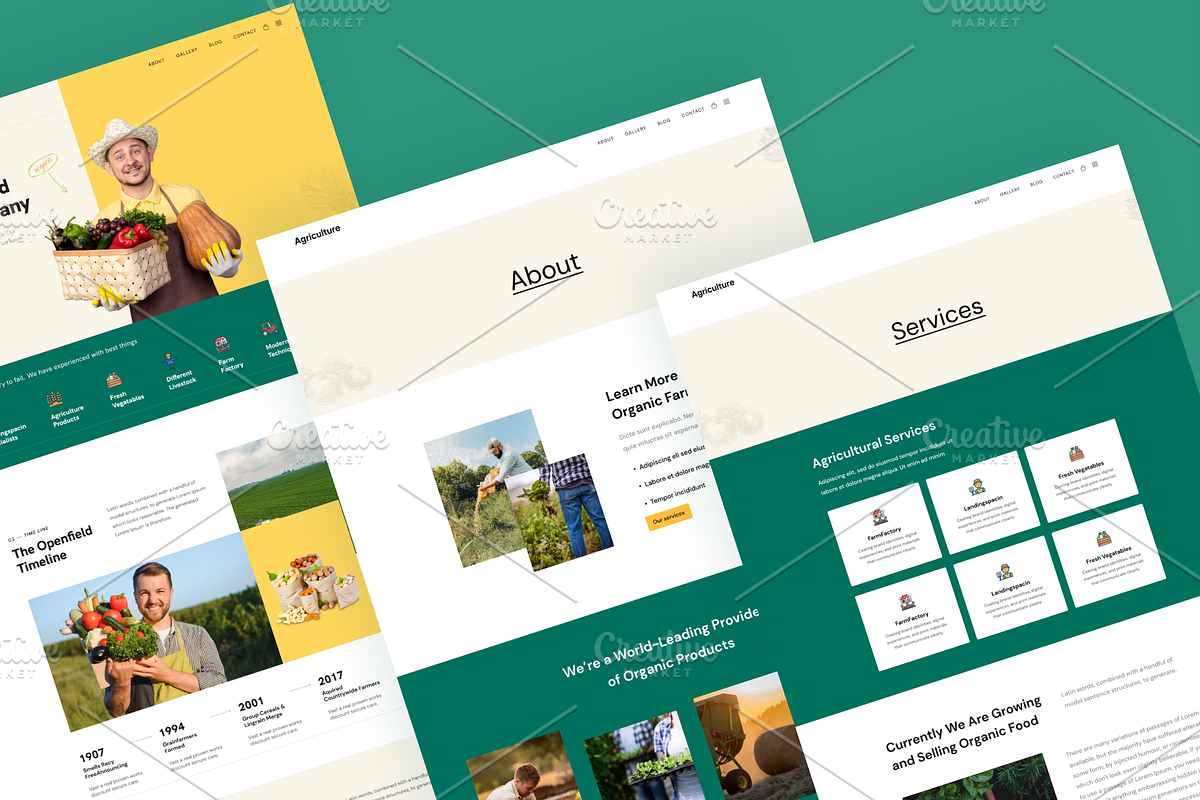 Agriculture landing page Website, a Websites & App Template by Themespell (Photo 5 of 5)