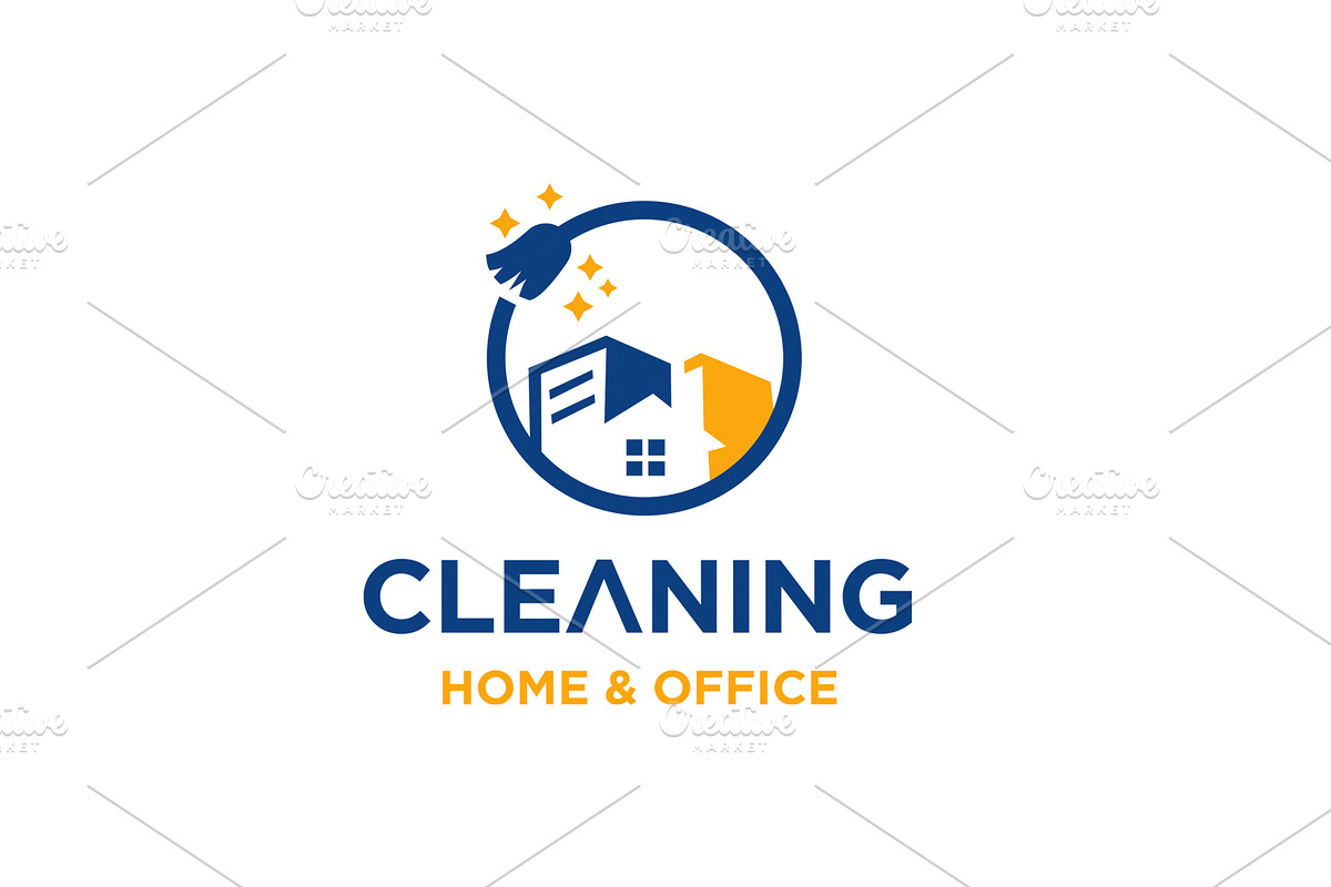 Home and Office Cleaning Logo Design, a Branding & Logo Template by Imran Haroon