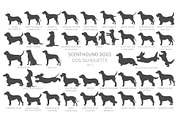 Scenthound (Hunting Dogs) Silhouette, an Animal Illustration by pet design shop (Thumbnail 5 of 11)