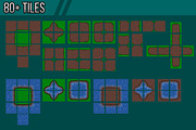 The Meadow - Top Down Tileset, a Texture Illustration by pzUH (Thumbnail 3 of 4)