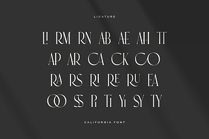 California - Stylish Fashion Font