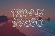 Outline Echoes - Outline Typeface, a Handwritten Font by HipFonts (Thumbnail 3 of 8)