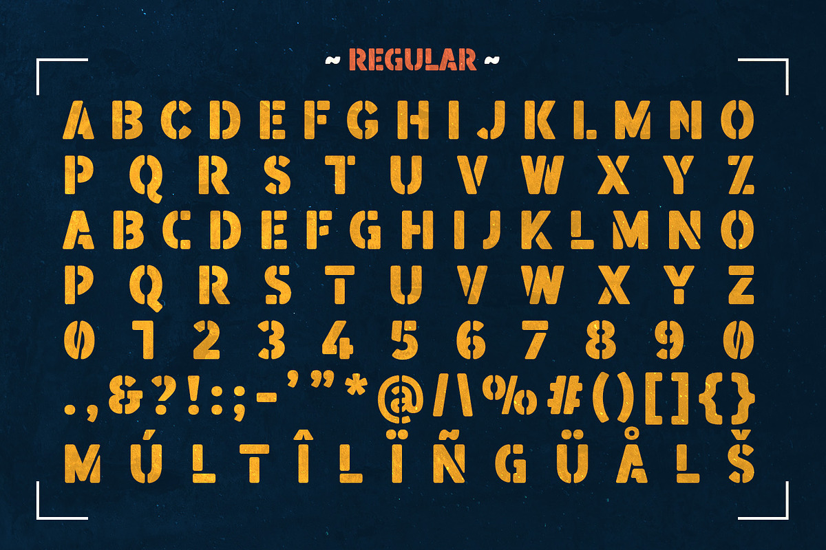 Boomer Town – Retro Mililtary, a Sans Serif Font by Almarkhatype (Photo 8 of 11)
