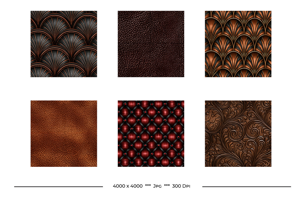 Leather Texture Art Patterns, a Pattern Graphic by karenfoleyphoto (Photo 3 of 7)