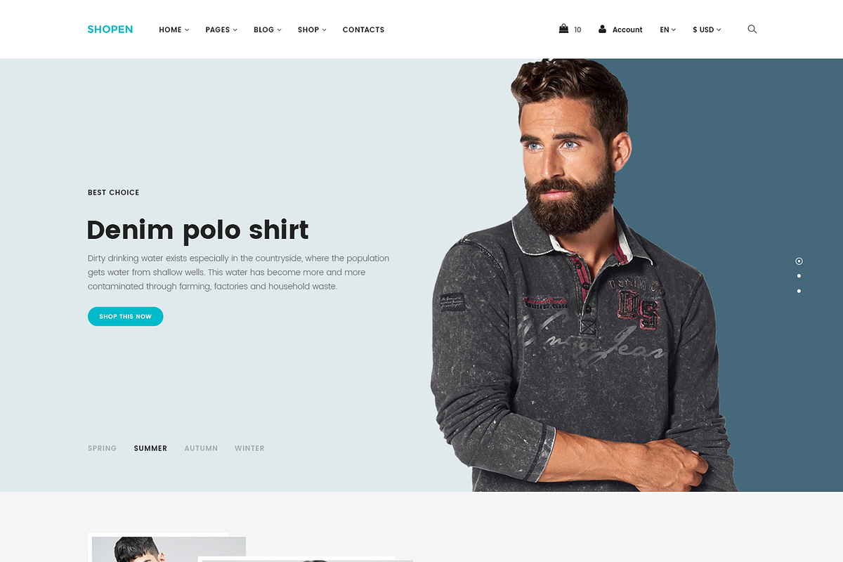 Shopen — Multipurpose PSD Template, a Templates & Theme by ScienteCraft (Photo 2 of 50)