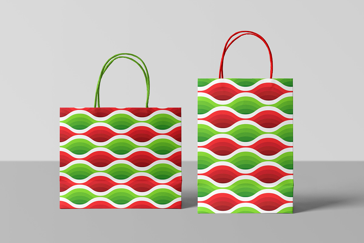Wave seamless patterns. 3d effect., a Pattern Graphic by Evgeniya Dzhumm (Photo 4 of 8)