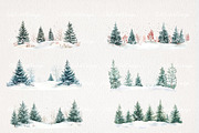 Cute Winter Woodland Clipart 68 PNG, a Seasonal Illustration by EleSArtDesign (Thumbnail 3 of 4)