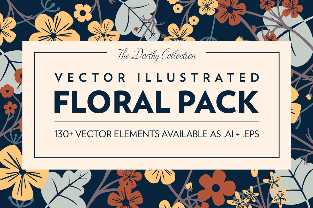 Vector Illustrated Floral Pack, an Illustration by Boelter Design Co (Photo 1 of 6)