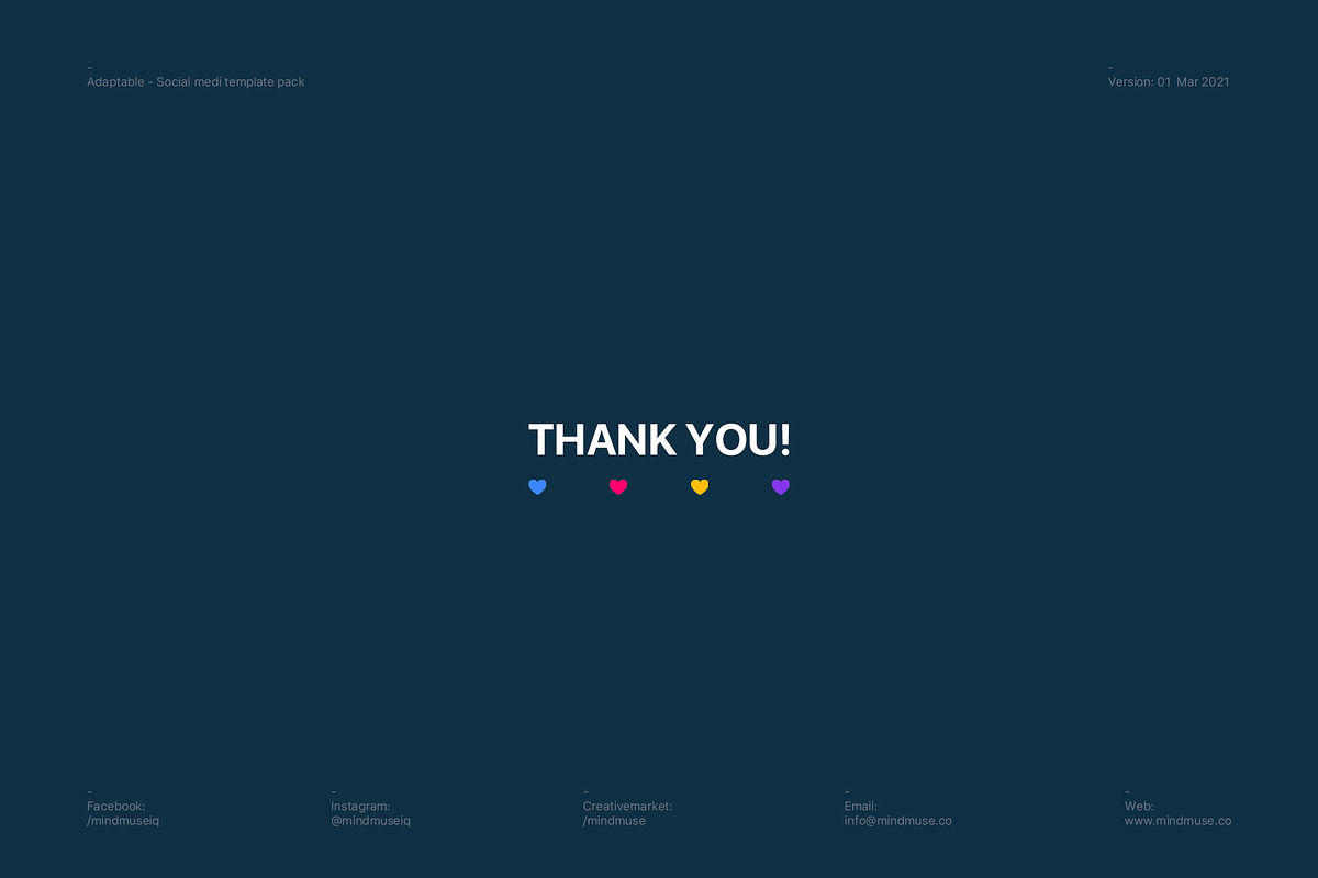 Adaptable- Social media Pack, a Social Media Template by MindMuse (Photo 22 of 22)