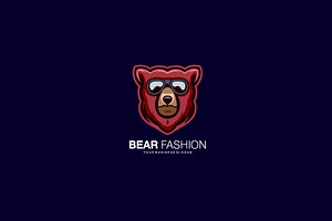 Bear Fashion Vector Logo Design Icon