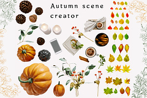 Autumn Scene Creator With 35 Obj