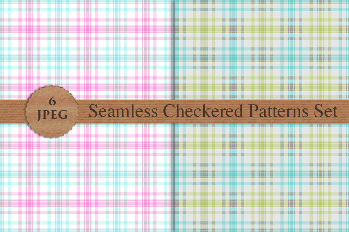 PLAID CHECKERED seamless patterns, a Pattern Graphic by Futurel (Photo 4 of 4)