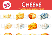 Cheese Clipart: Enhance Your Designs, a Food Illustration by John_Walker (Thumbnail 2 of 2)