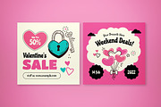Valentine Sale Banner, an UI Kit Template by graphicook (Thumbnail 5 of 5)