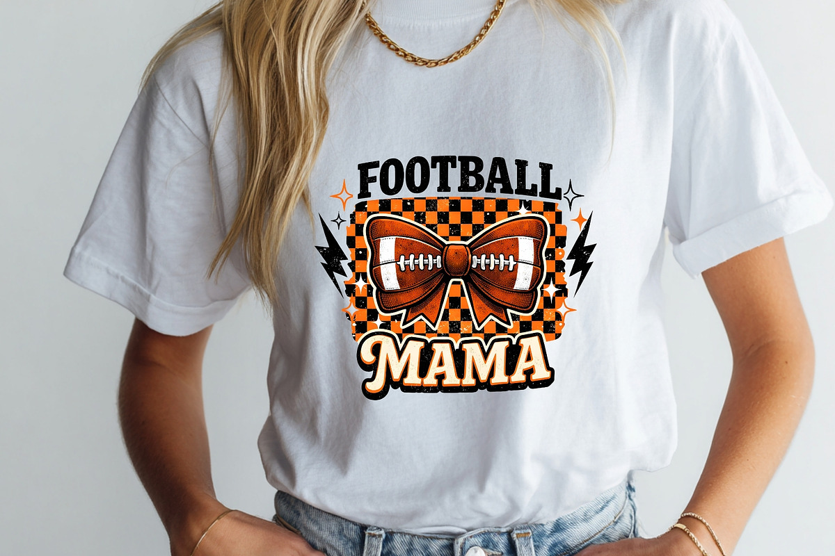 Football Mama Png Tshirt Bow Sports, a Sport Illustration by SugarCloudStudioArt (Photo 3 of 6)