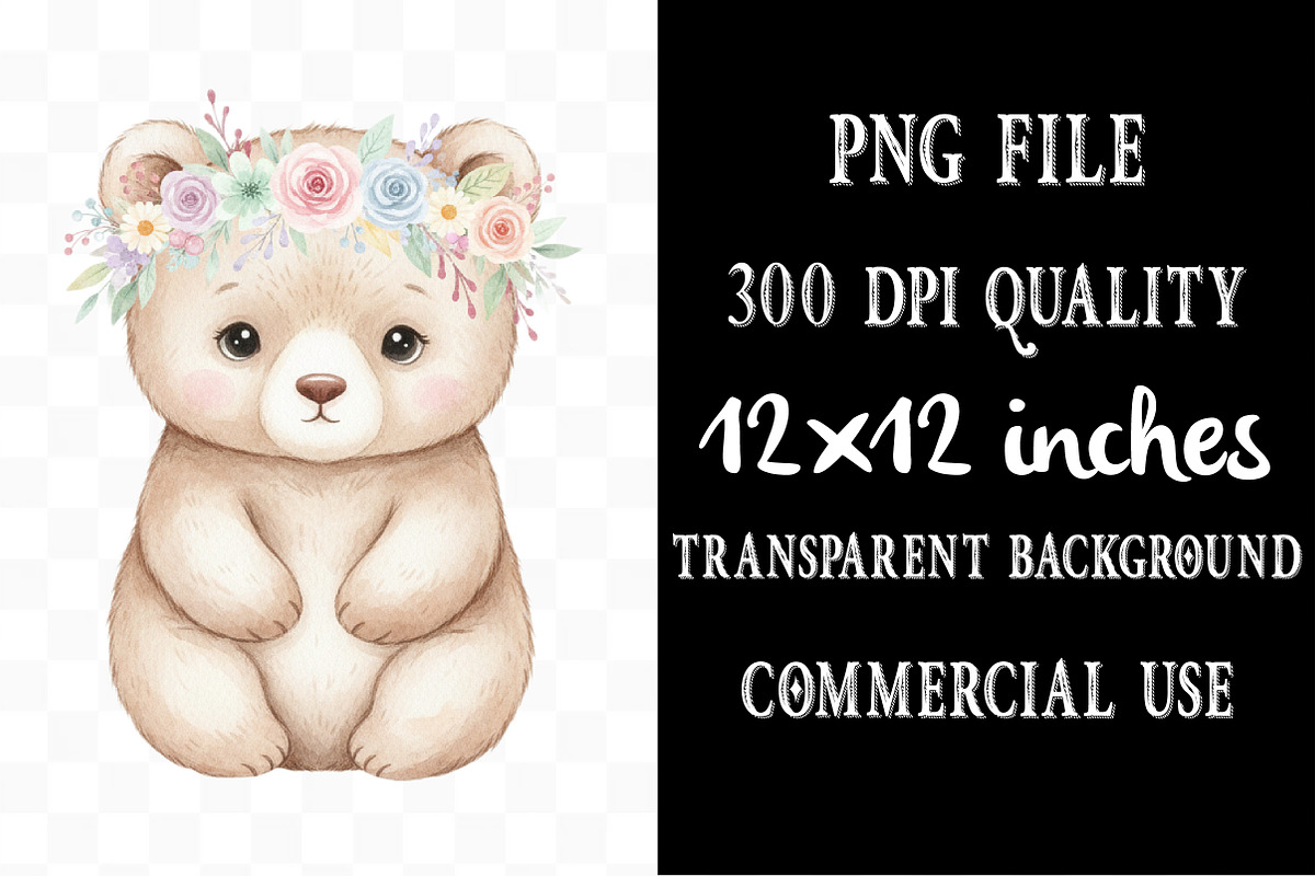 Boho Baby Watercolor Clipart, an Illustration by Designking (Photo 4 of 5)