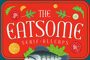 The Eatsome - Summer playful serif, a Serif Font by StoricType (Thumbnail 1 of 13)