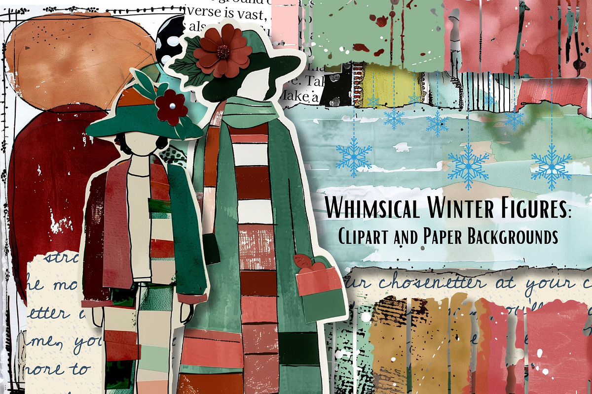 Whimsical Winter Figures paper dolls, a Person Illustration by NiiiNArt (Photo 5 of 6)