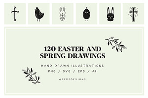 120 Spring & Easter Elements