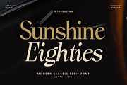 Sunshine Eighties - Modern Classic S, a Serif Font by Lettersiro (Thumbnail 1 of 7)