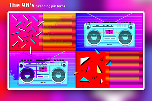 The 90's Branding Patterns