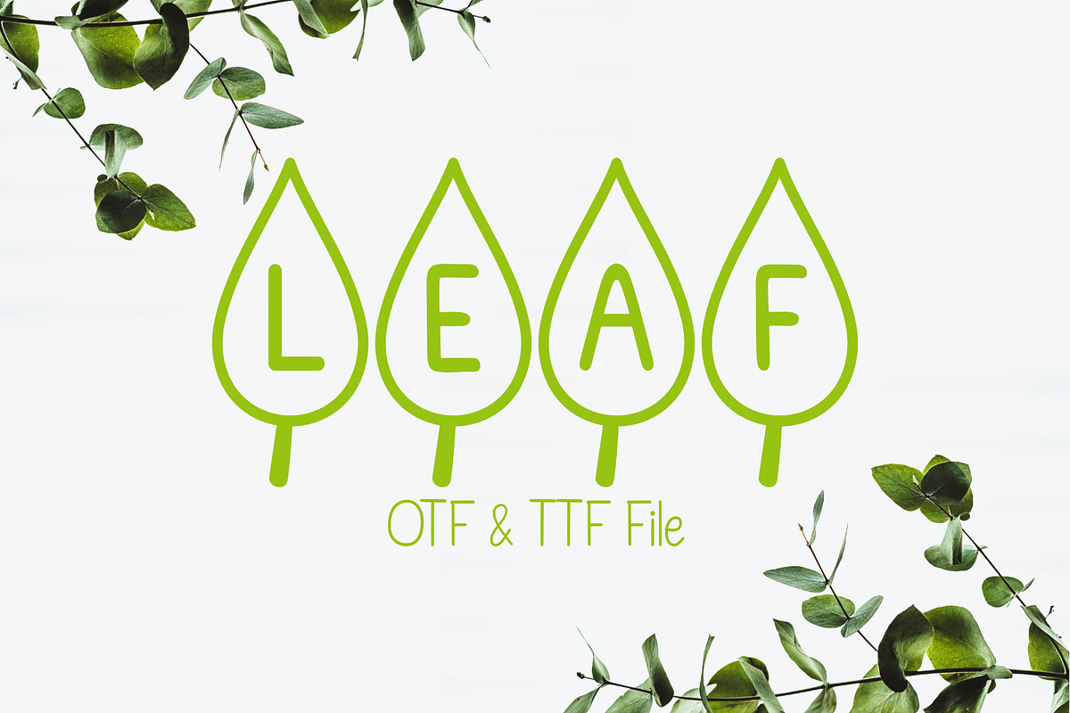 Leaf Font, a Symbol Font by LivelyAutumn11.11 (Photo 1 of 4)