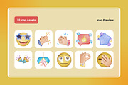 Social Media Reaction Emoji 3D Icon, an Emoji Icon by twinstd (Thumbnail 4 of 5)