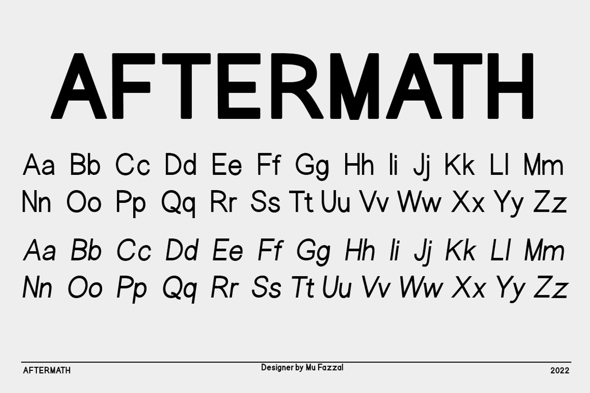 AFTERMATH | 80% Off, a Sans Serif Font by Bosstype Studio (Photo 9 of 10)
