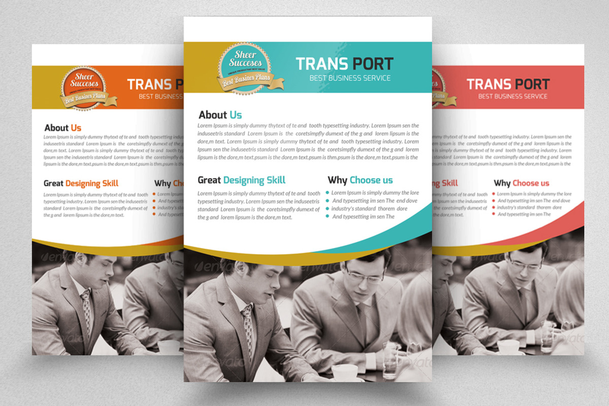 Creative Business Flyer Template, a Flyer Template by Psd Templates (Photo 1 of 3)
