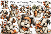 Whimsical Funny Easter Dog Clipart, an Illustration by Craft Nest (Thumbnail 1 of 11)