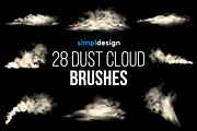 28 Dust Cloud Photoshop Brushes, a Brush Add-On by SimplDesign (Thumbnail 1 of 3)