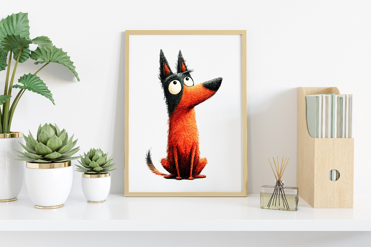 Watercolor Quirky Cats Clipart, an Illustration by Canvas Craft (Photo 6 of 8)