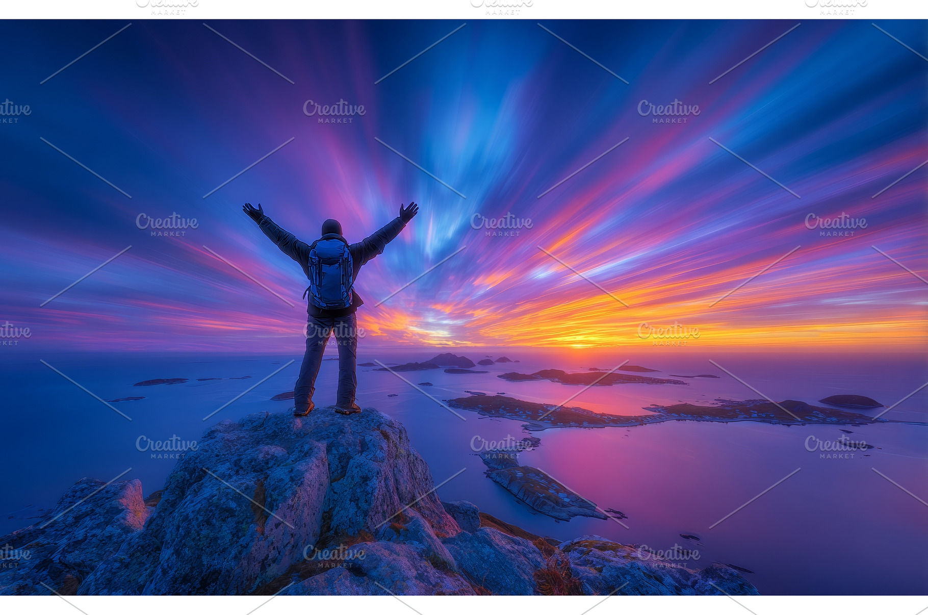 On the mountaintop of Senja, Norway, a Nature Photo by ZinetroN