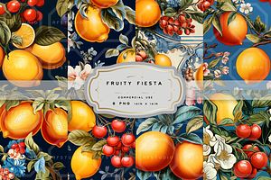 FRUITY FIESTA. Seamless Pattern Pack