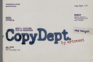 Copy Dept. — Editorial Archive Font, a Slab Serif Font by nadispasibenko